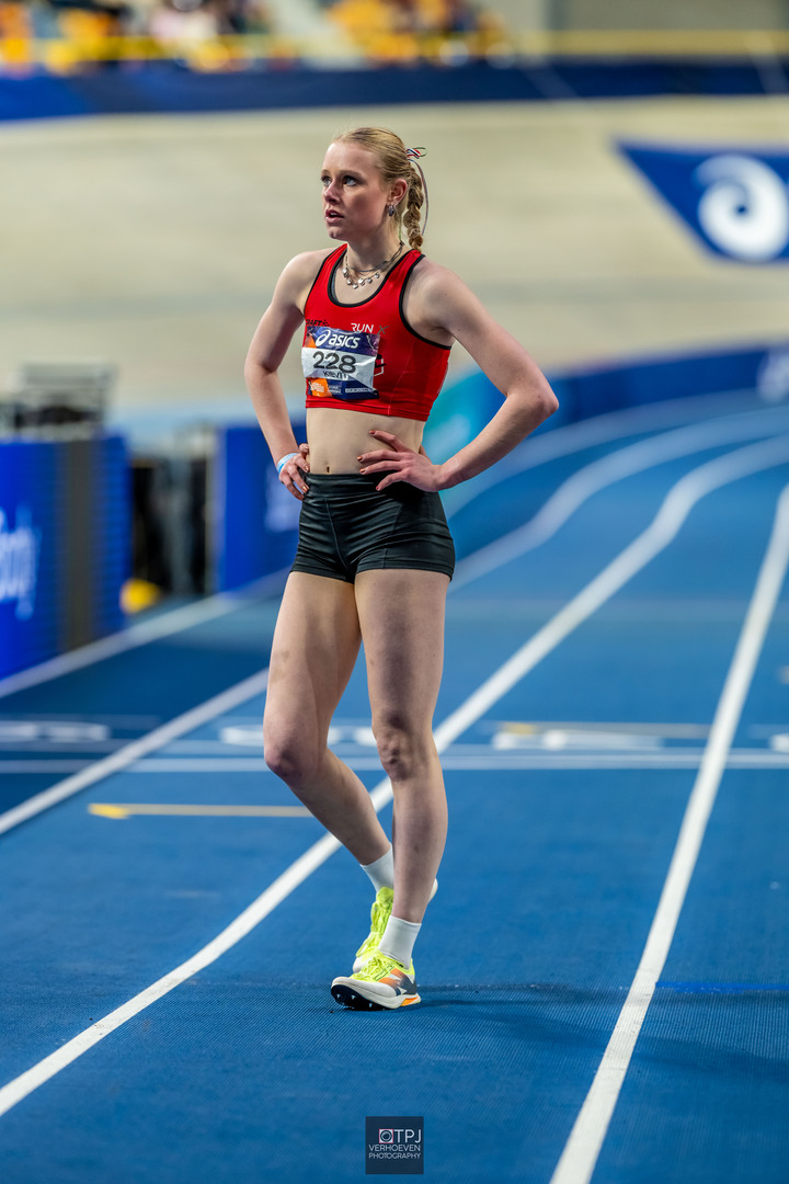 Sterre op de atletiekbaan